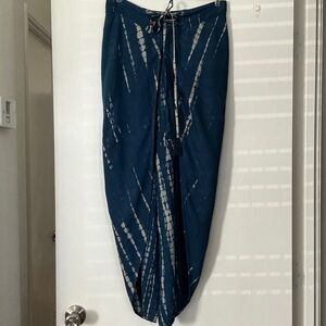 EARTHBOUND Blue and White Tie-Dye Joggers